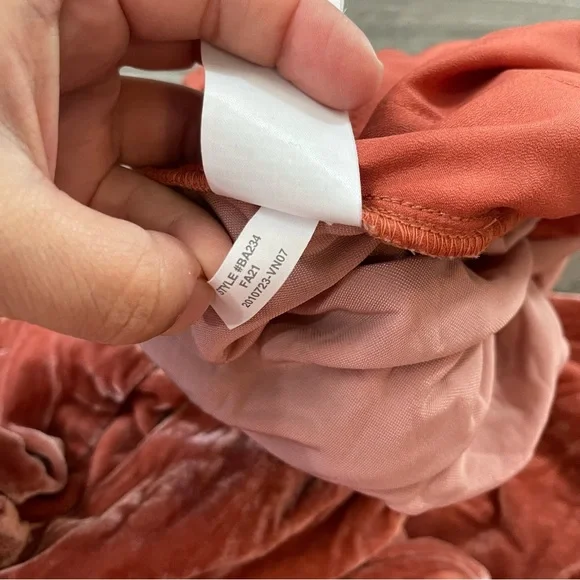 J Crew Velvet Jogger Pants Orange Peach Women Size 14 - Picture 6 of 6